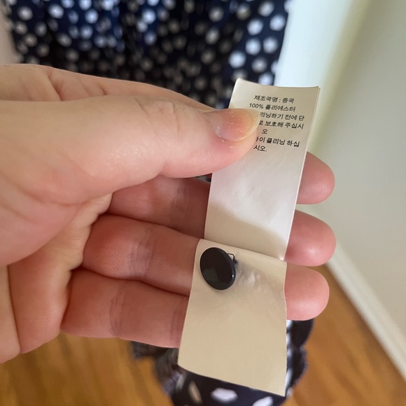 Kate Spade Navy and White Cloud Dot Midi Dress - Picture 5 of 5